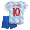 Virallinen Fanipaita + Shortsit Manchester United Marcus Rashford 10 Vieraspelipaita 2021-22 - Lasten